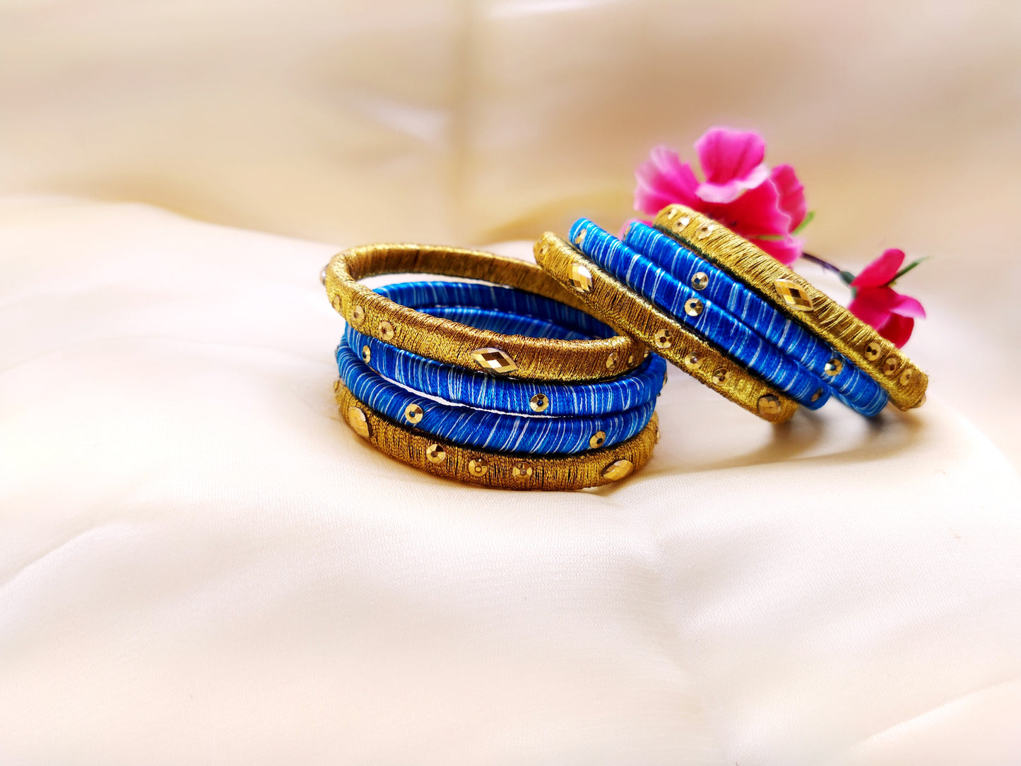 Silk Bangles - Custom Bangles (Set of 8) - Ahaeli