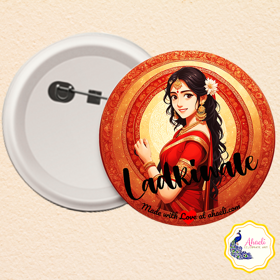 Badges- Bride Portrait Collection (Ladkiwale) - Ahaeli