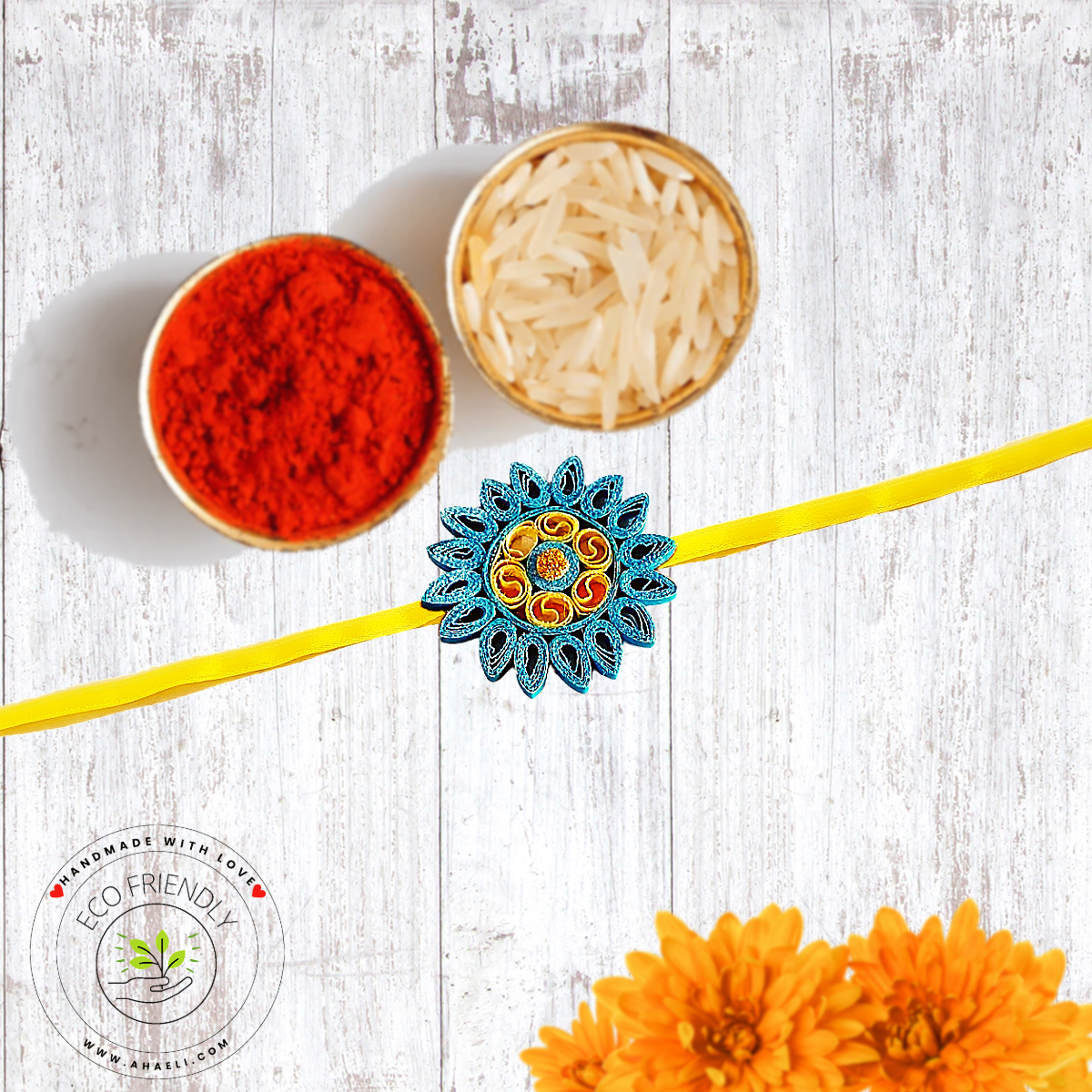 Rakhi - Paper Quilled Rakhi - Ahaeli