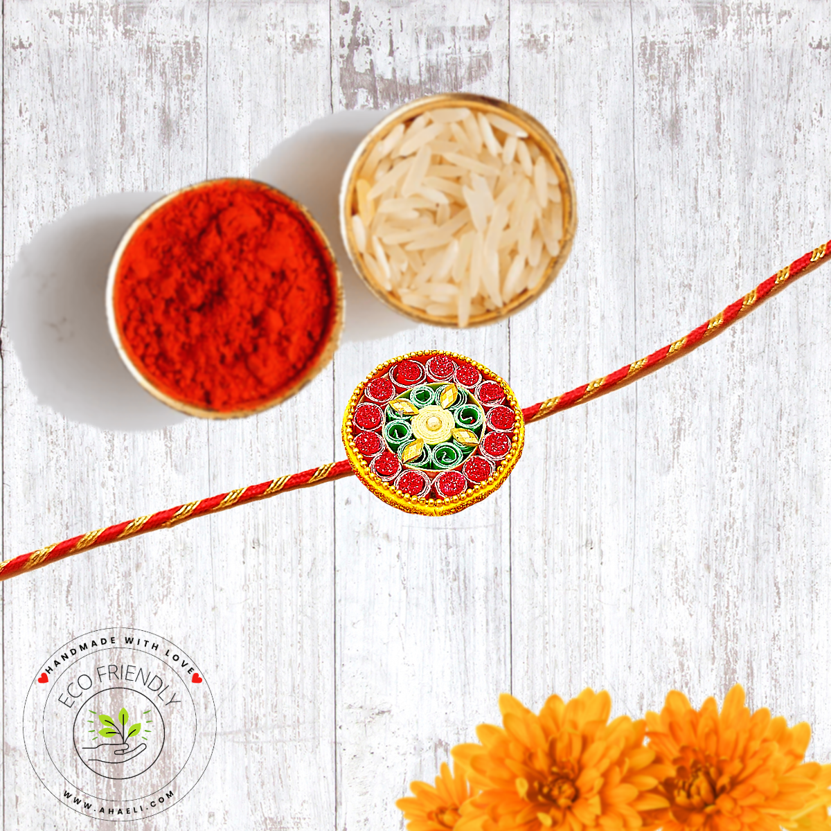 Rakhi - Paper Quilled Rakhi - Ahaeli