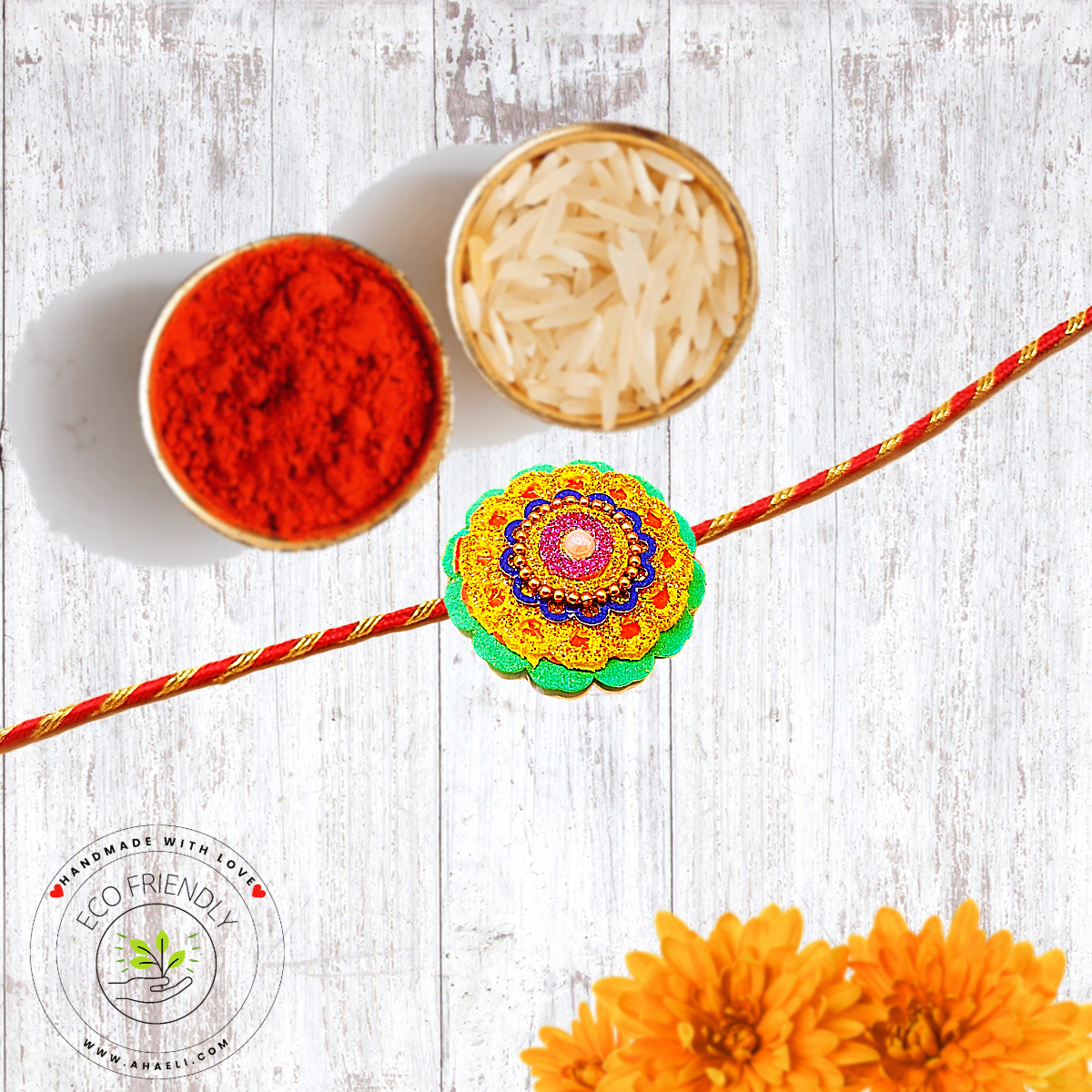 Rakhi - Paper Quilled Rakhi - Ahaeli