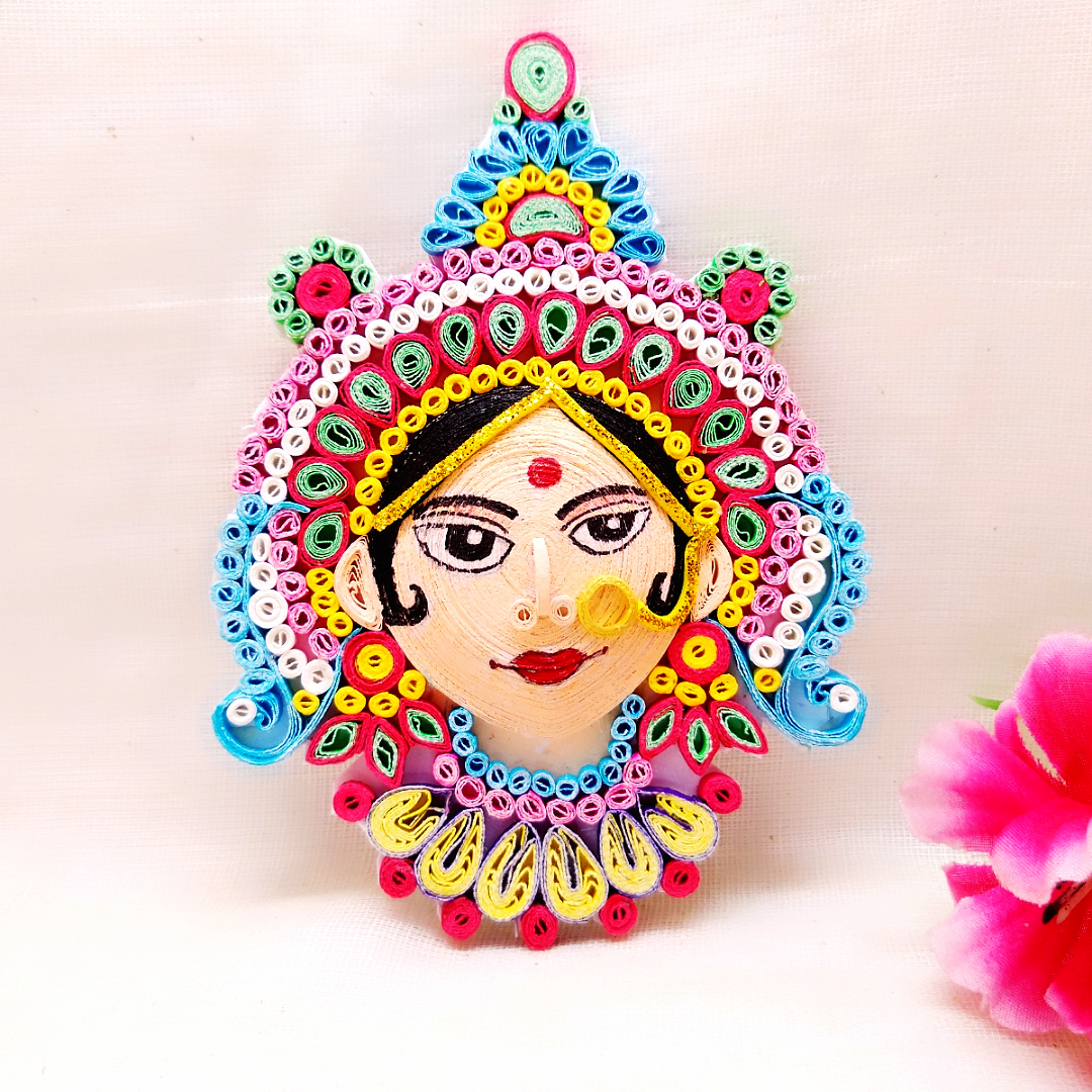 Fridge Magnets - Goddess Durga - Quilled Art - Ahaeli