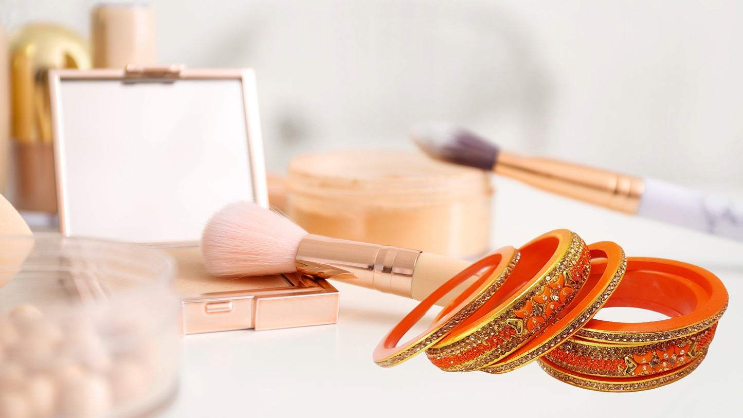 Lac Bangles - Sunset Splendor (Set of 6) - Ahaeli