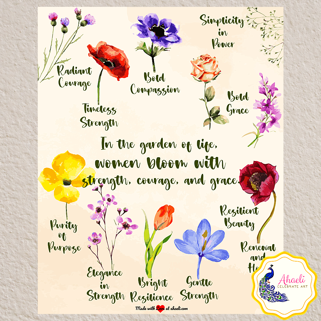Paintings - Blooms of Empowerment - Ahaeli