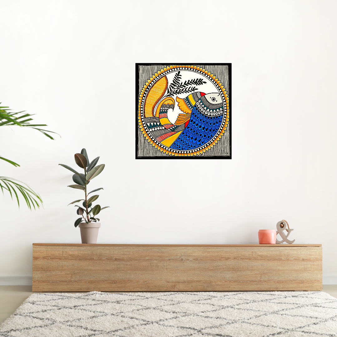 Paintings - Fish Whispers (Mithila Art) - Ahaeli