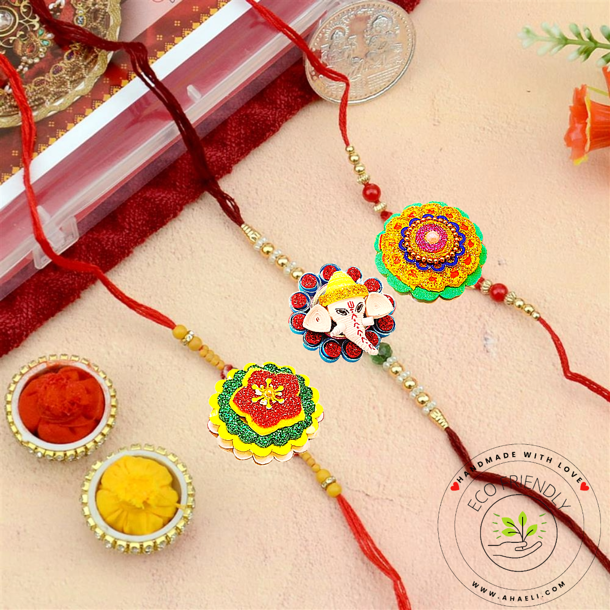Rakhi - Paper Quilled Rakhi - Ahaeli