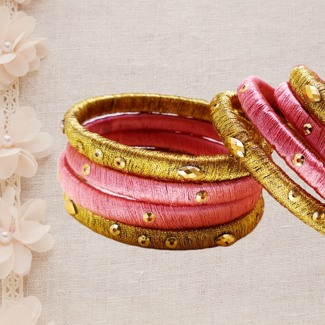 Silk Bangles - Custom Bangles (Set of 8) - Ahaeli