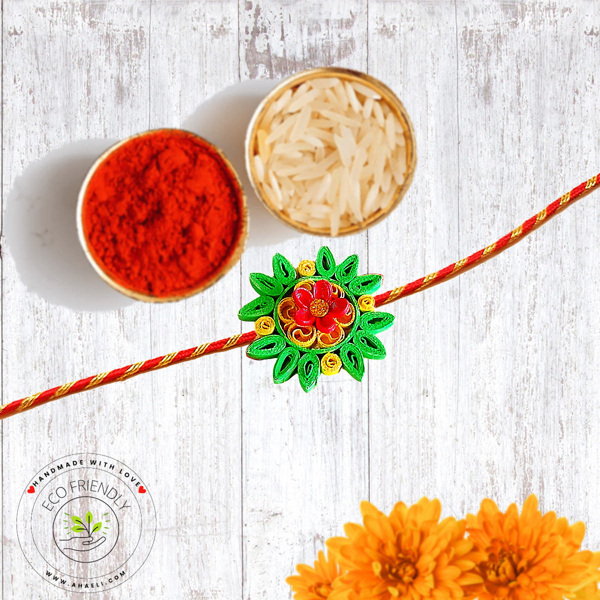 Rakhi - Paper Quilled Rakhi - Ahaeli