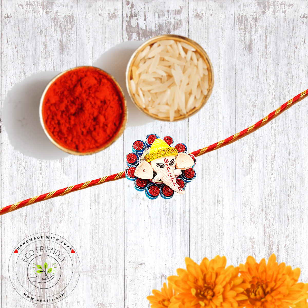 Rakhi - Paper Quilled Rakhi - Ahaeli