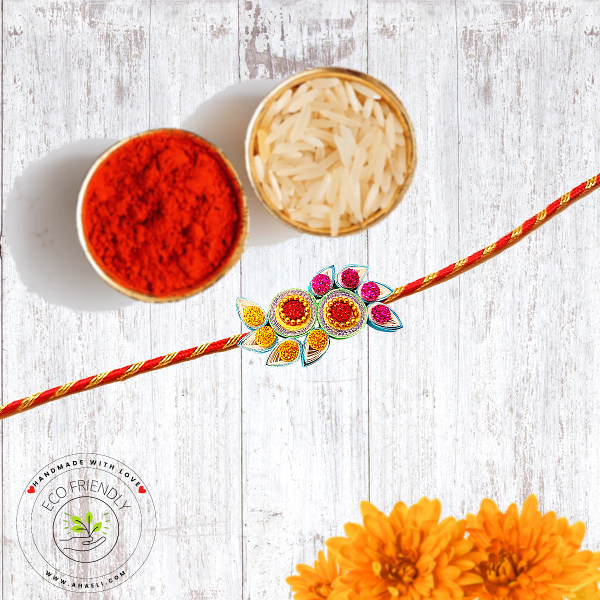 Rakhi - Paper Quilled Rakhi - Ahaeli