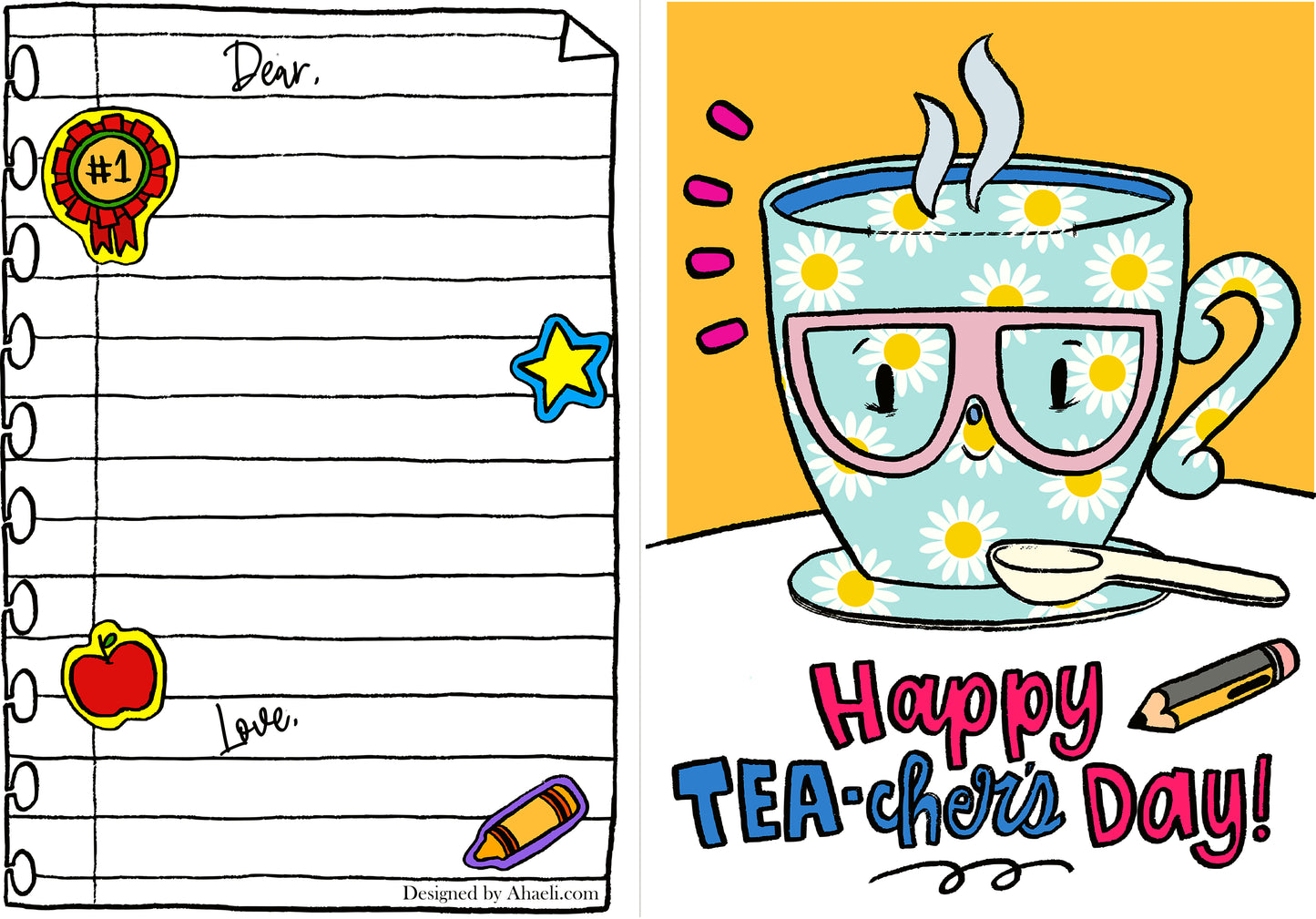 Tea-riffic Teacher's Day Card