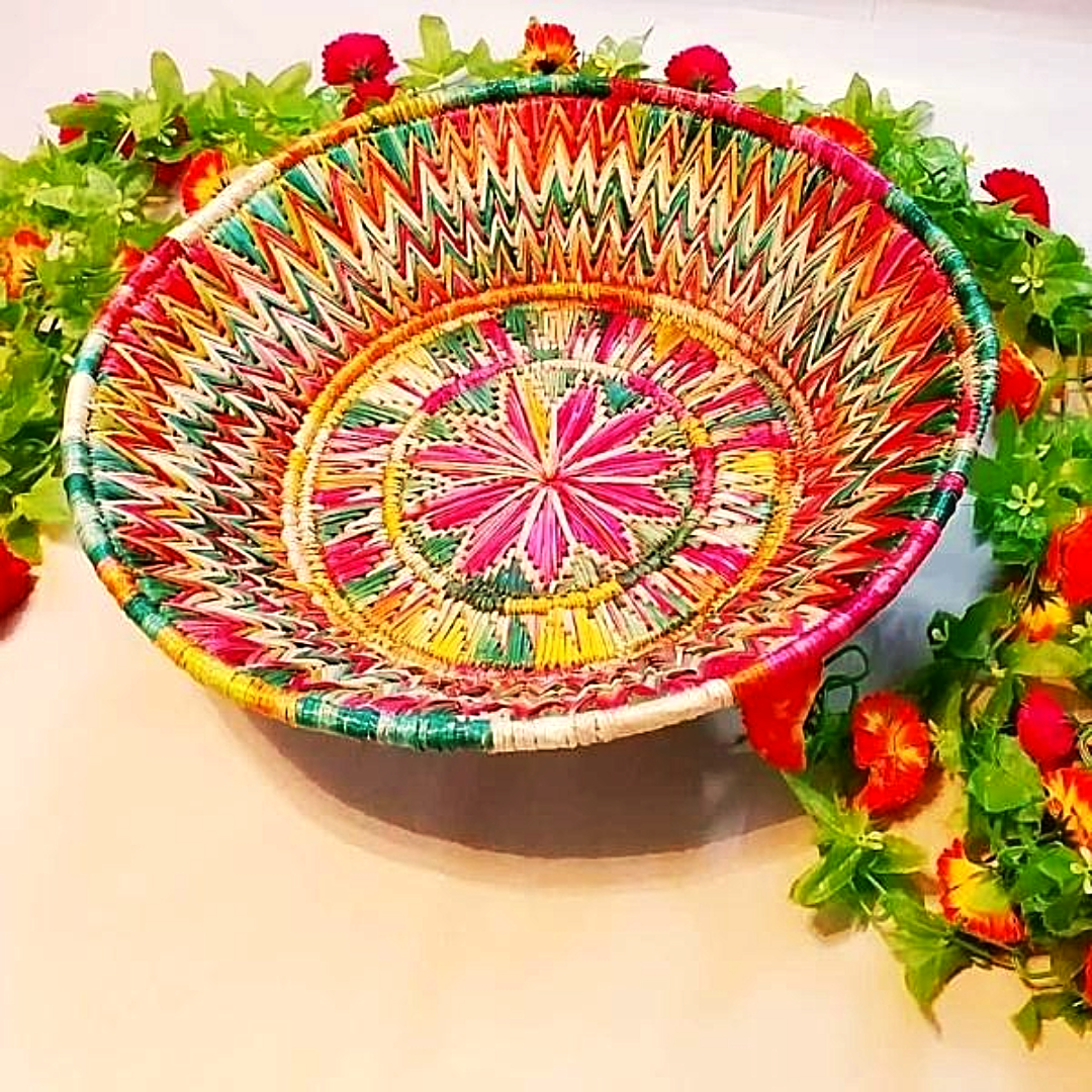Sikki Grass Bowl Basket - Ahaeli