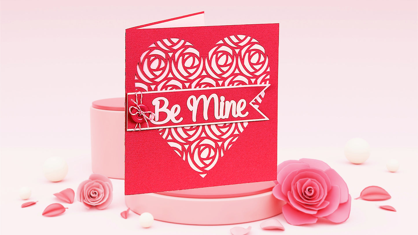 Heartfelt Greetings SVG: Be Mine - Ahaeli