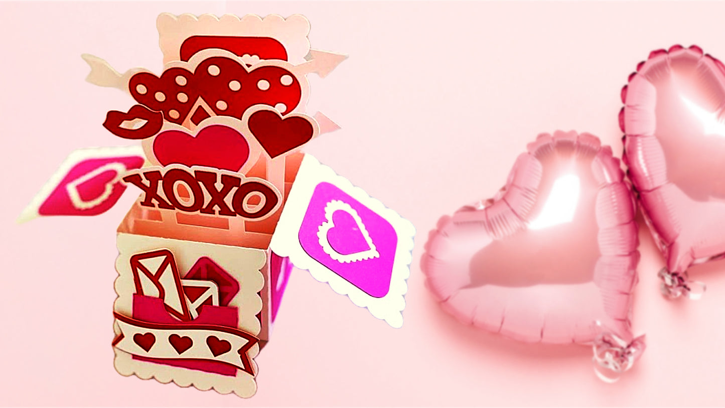 Romantic Pop-Up Delight SVG - Ahaeli