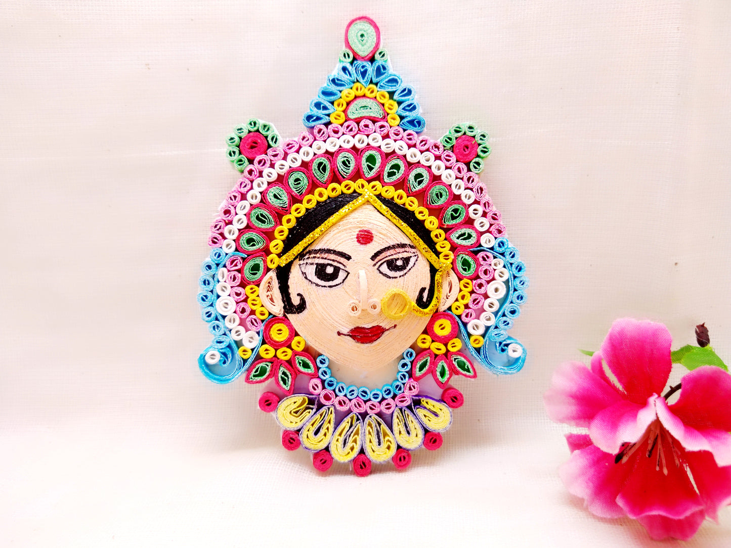 Fridge Magnets - Goddess Durga - Quilled Art - Ahaeli