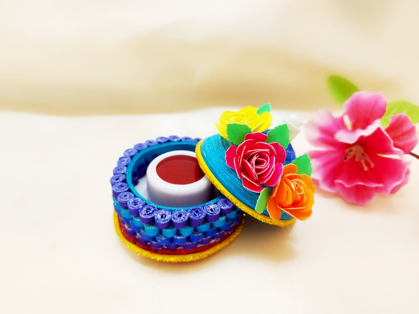 Sindoor Box - Quilled Art - Ahaeli