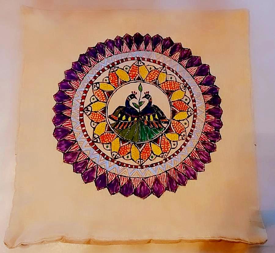 Cushion Cover - Mithila Art - Ahaeli