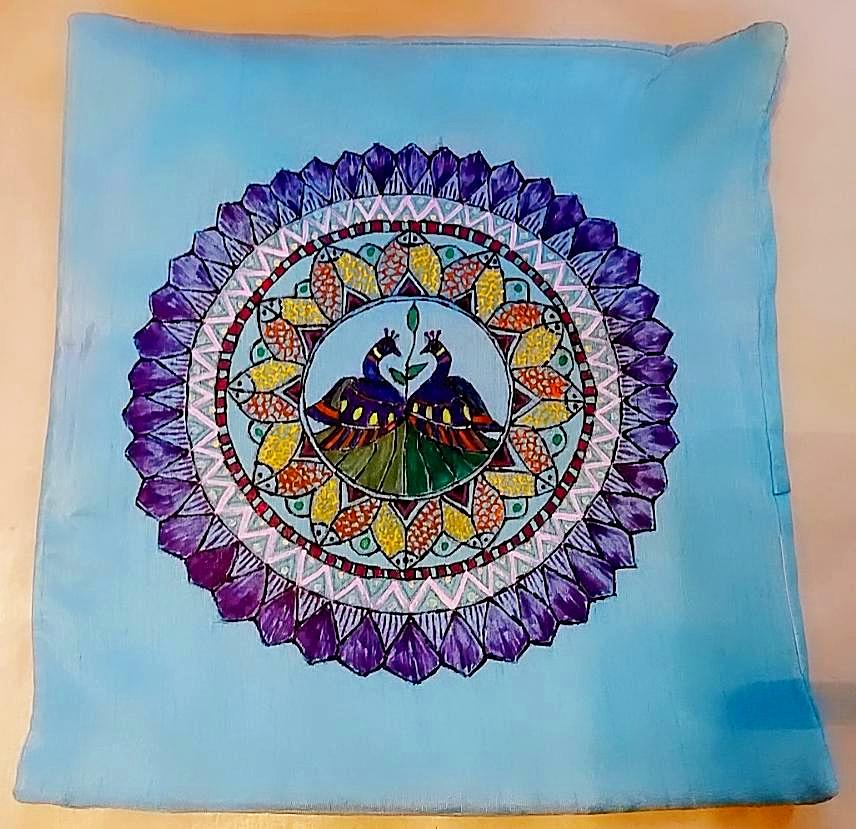 Cushion Cover - Mithila Art - Ahaeli