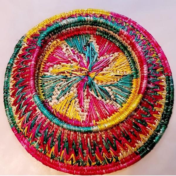 Sikki Grass Decorative Basket - Floral - Ahaeli