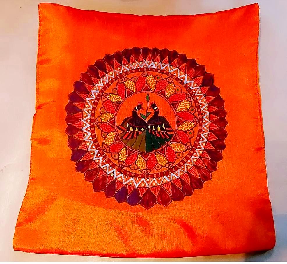Cushion Cover - Mithila Art - Ahaeli