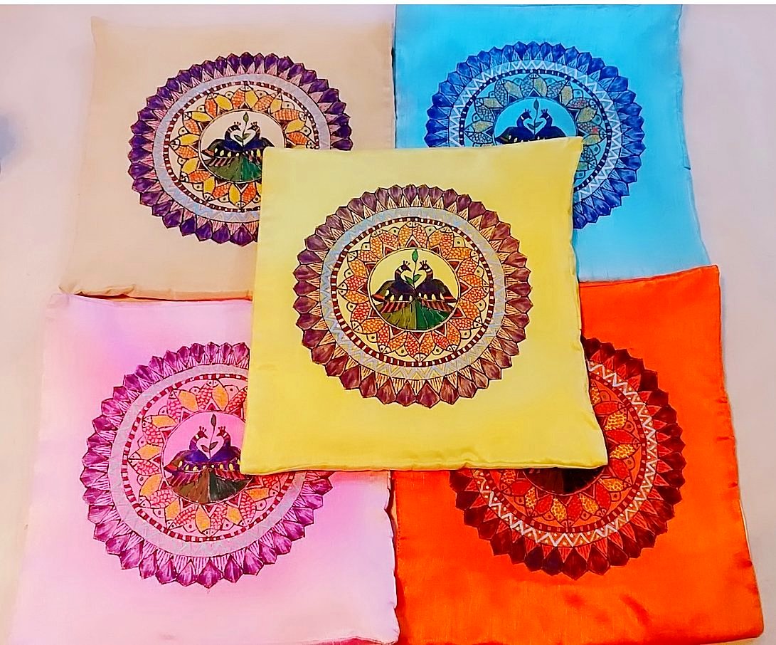 Cushion Cover - Mithila Art - Ahaeli