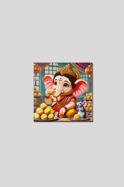 Cherubic Ganesha – Divine Blessings Art