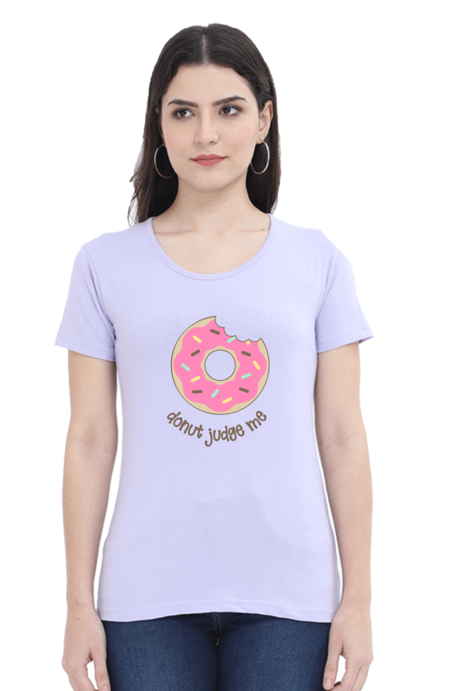 Women's T-Shirt - Donut Judge me - Ahaeli