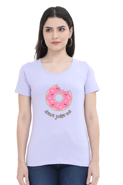 Women's T-Shirt - Donut Judge me - Ahaeli