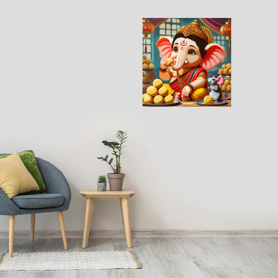 Cherubic Ganesha – Divine Blessings Art