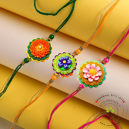 Rakhi - Handpainted Clay Rakhi