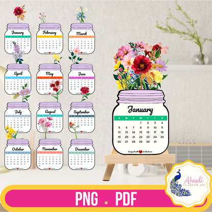 Craft Your Year: 2025 Floral Calendar