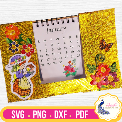 Desk Calendar Crafting Set - Ahaeli