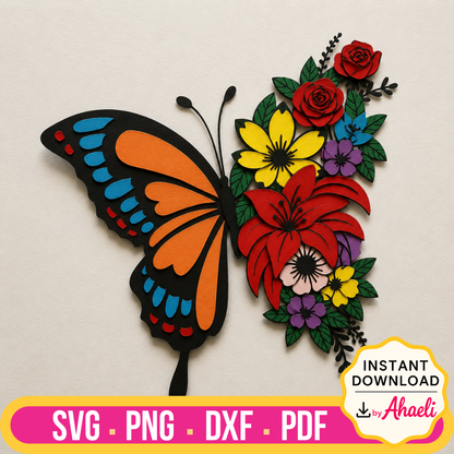 Flutter Craft Butterfly Templates