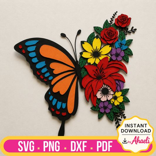 Flutter Craft Butterfly Templates