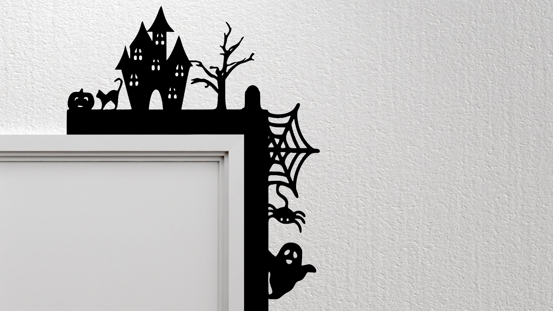 Halloween Door Corner Decor Templates - Ahaeli