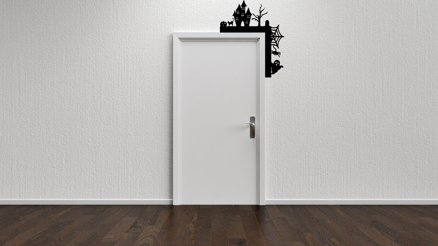 Halloween Door Corner Decor SVG Templates - Ahaeli
