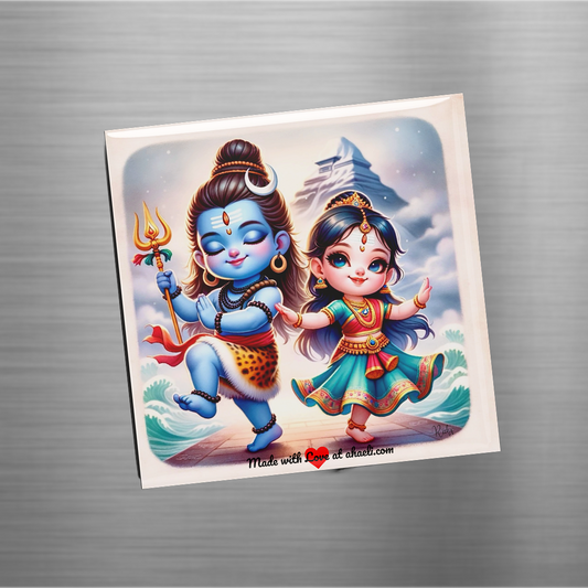 Magnets - Adorable Shiv Parvati Devotional Art