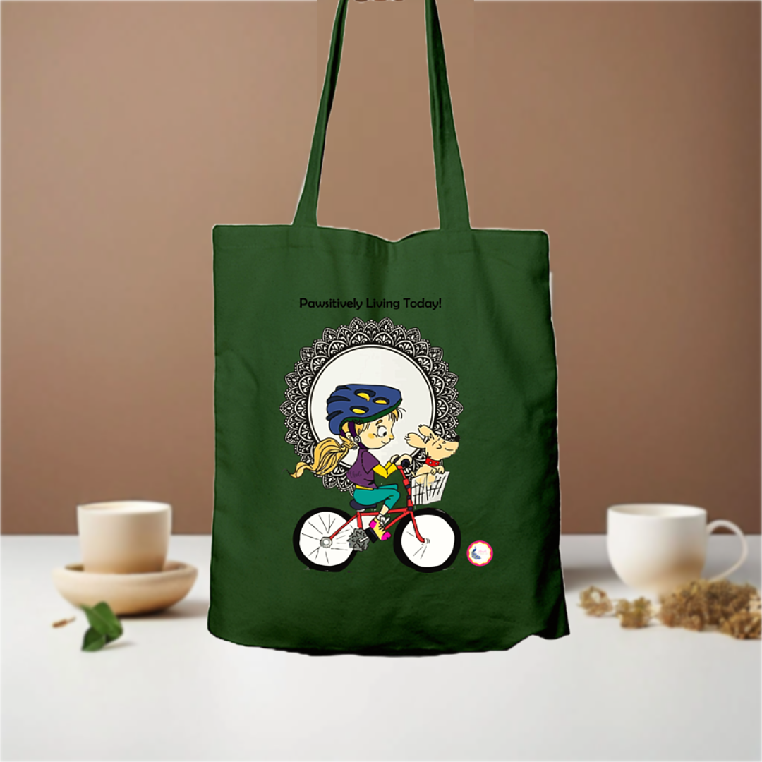 Tote Bag - Pawsitively Living Today! - Ahaeli