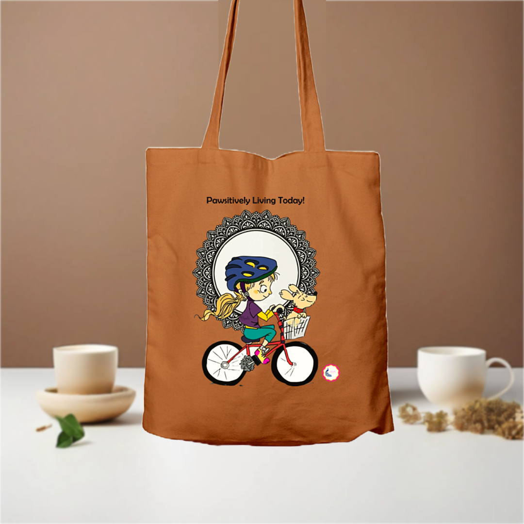 Tote Bag - Pawsitively Living Today! - Ahaeli