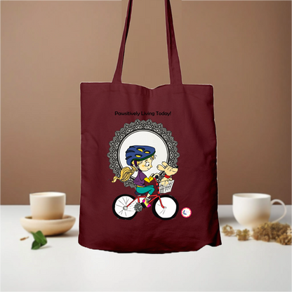 Tote Bag - Pawsitively Living Today! - Ahaeli