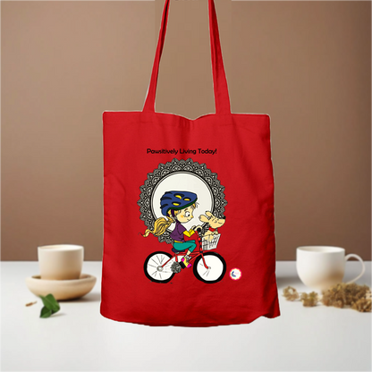 Tote Bag - Pawsitively Living Today! - Ahaeli