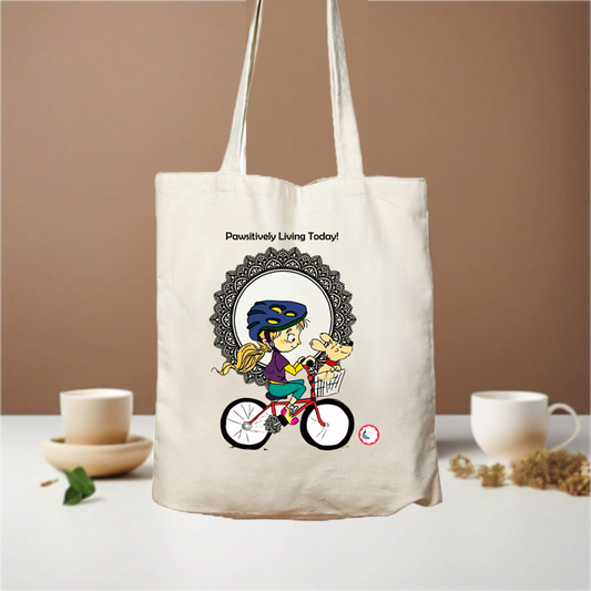 Tote Bag - Pawsitively Living Today! - Ahaeli