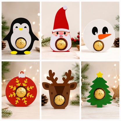 Christmas Candy Holder SVG Bundle | 6 Designs