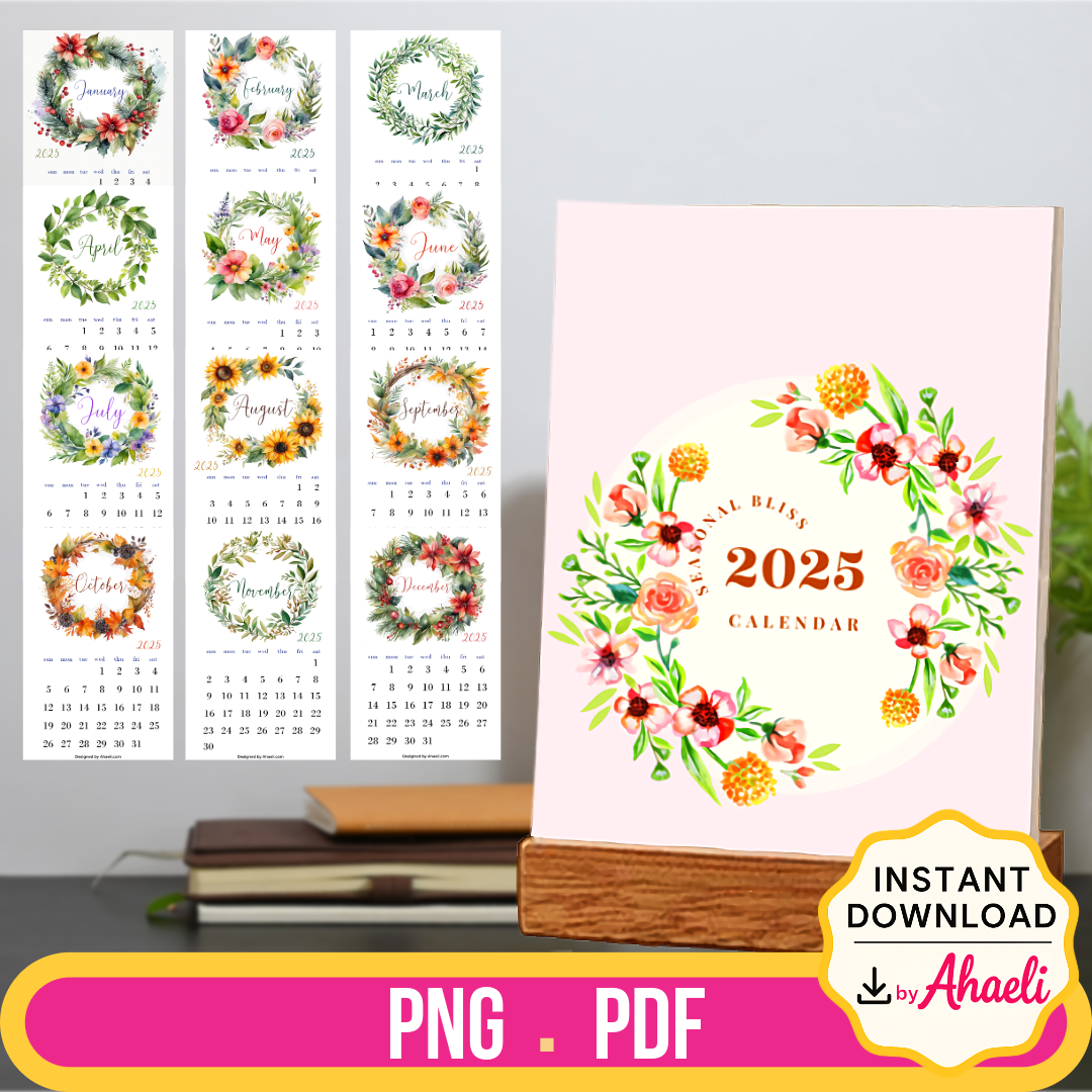 Seasonal Bliss Calendar 2025
