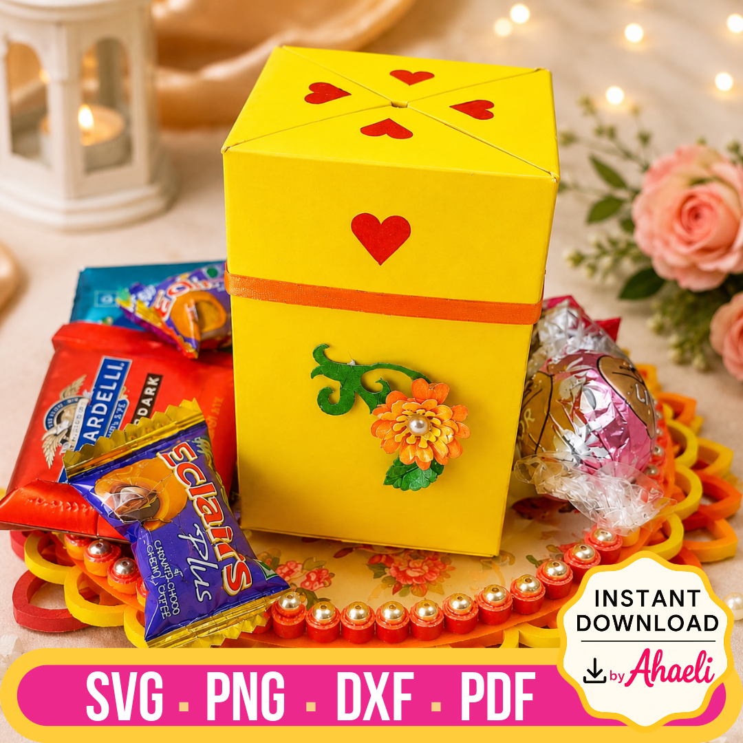 Surprise Gift Box Template - Ahaeli