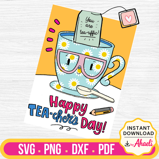 Tea-riffic Teacher's Day Card