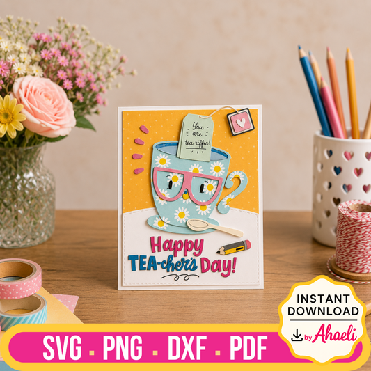 Tea-riffic Teacher's Day Card