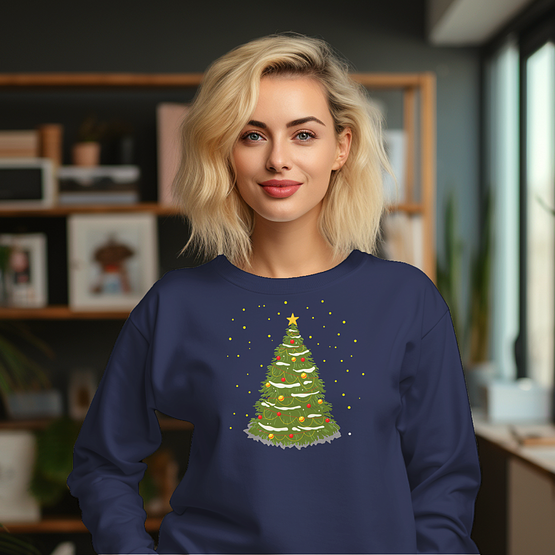 Unisex Sweatshirt - Festive Christmas Tree