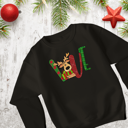 Unisex Sweatshirt - Reindeer Love Christmas