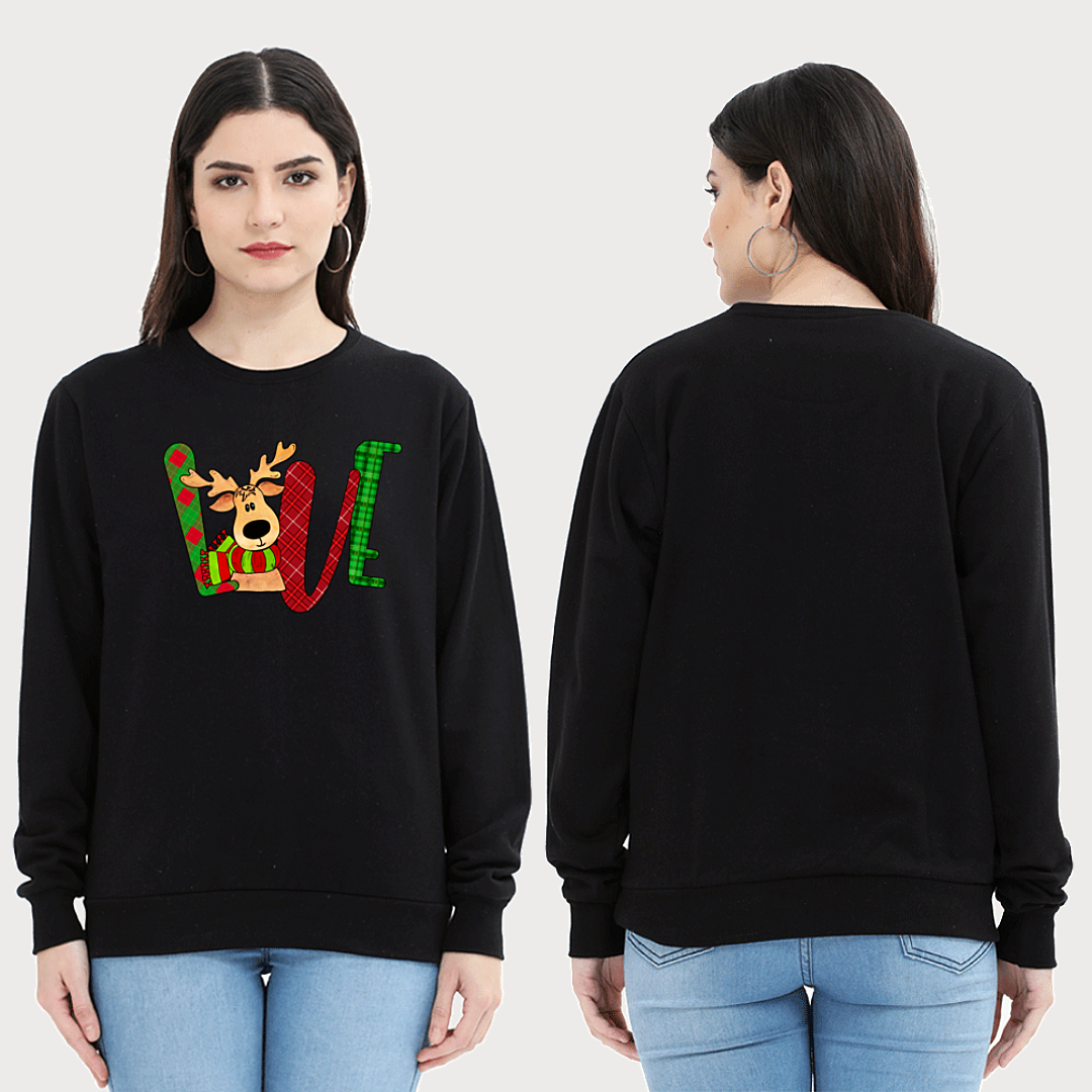 Unisex Sweatshirt - Reindeer Love Christmas